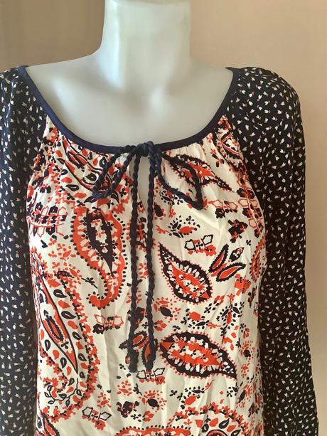 Krasna upletova blúzka/q5, papaya,40 / 42