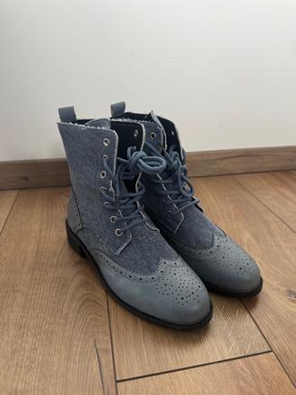Šnurovacie denim topánky, 38