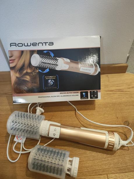 Rotačná teplovzdušná kefa rowenta, 