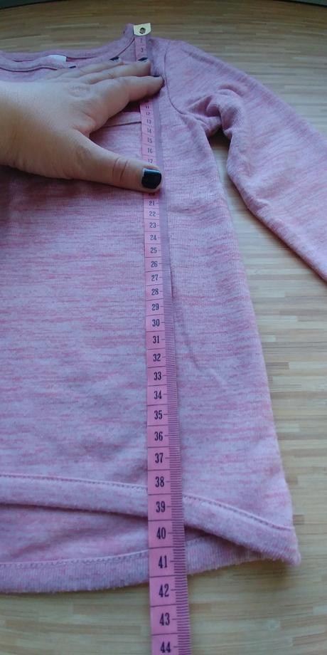 Tenky ruzovy svetrik so srdieckami, c&a,98