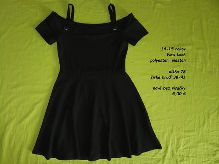 Čierne letné šaty, new look,170