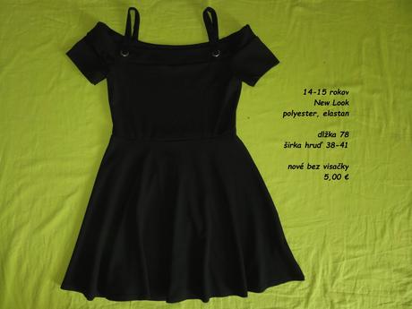 Čierne letné šaty, new look,170