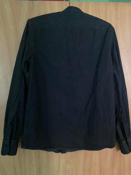 Čierna pánska košeľa, s