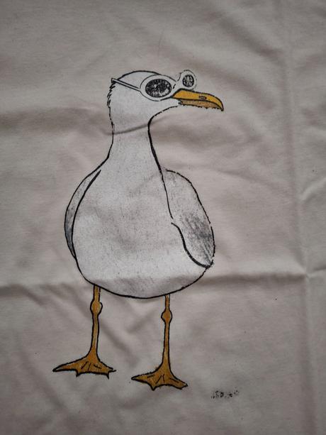 Dámske tričko s čajkou, s