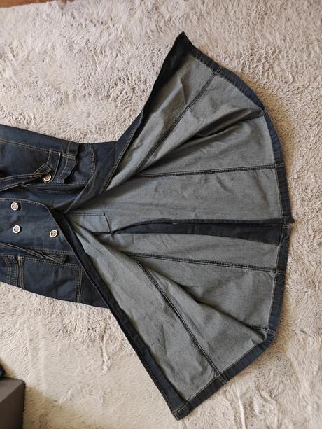 Dámsky tenký riflový kabát, l