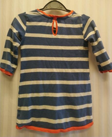 Pásikavé modro biele šatôčky, next, 98-104 cm, next,104