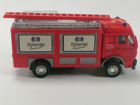 Plastové hasičské auto, fire dept, 11 cm, 