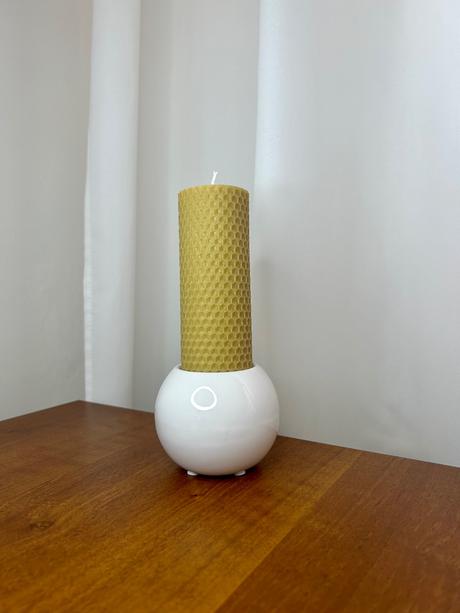 Sviečka z včelieho vosku (12cm) h,