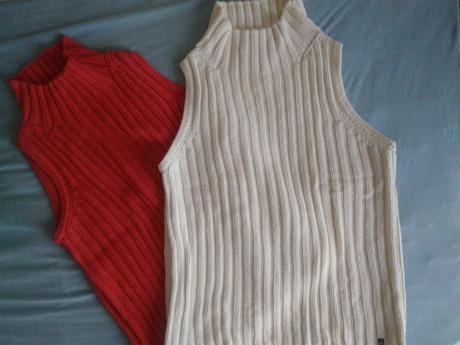 Pletené vesty - akryl gate - 2ks, gate,l