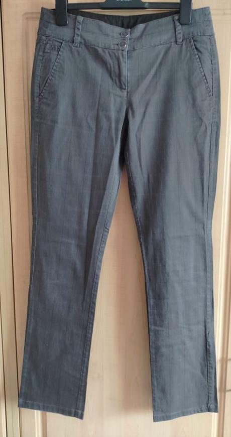 Kaki bavlnené nohavice, camaieu,40