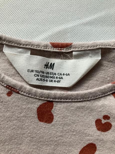 Šaty s dlhým rukávom, h&m,110