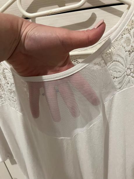 Tričko s čipkou, xl