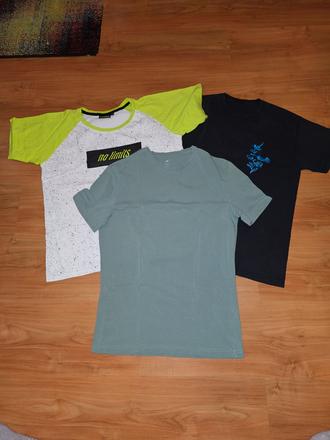 Tričká 3ks, h&m,158