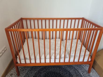 Detska postielka s matracom, šírka (cm): 60,dĺžka (cm): 120