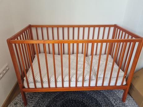 Detska postielka s matracom, šírka (cm): 60,dĺžka (cm): 120