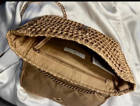 Letná slamena elegantná kabelka h&m top stav, h&m