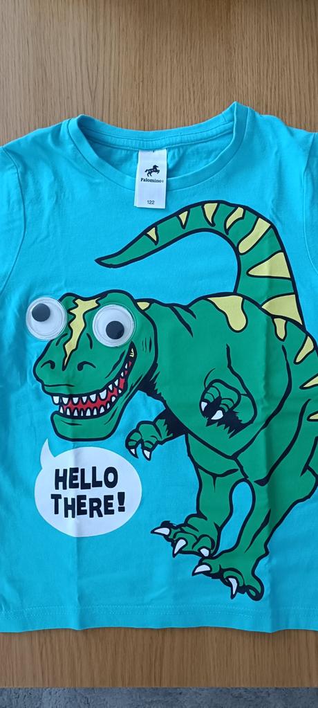 Tričko s dinom s 3d pohyblivými očami, palomino,122