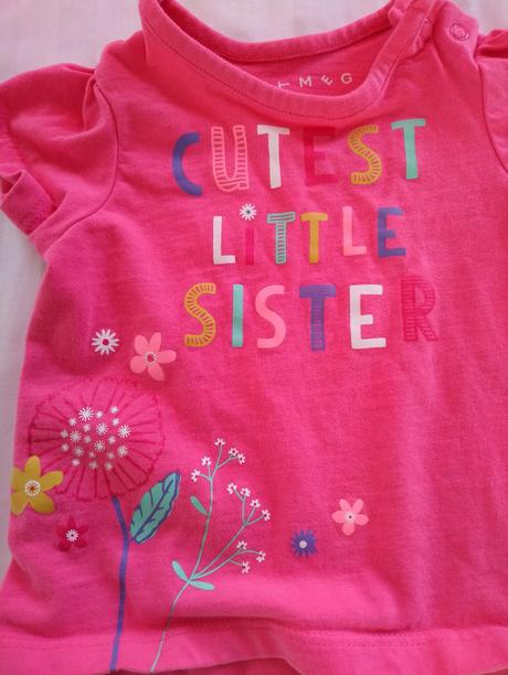 Ružové tričko sister, nutmeg, 0-3 mesiace, 56-62, nutmeg,62