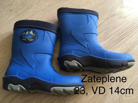 Zimné chlapčenské gumáky 23, 23