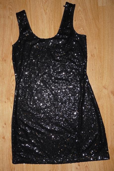 Flitrové šaty, clockhouse,l