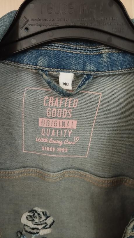 Riflová bunda, c&a,140