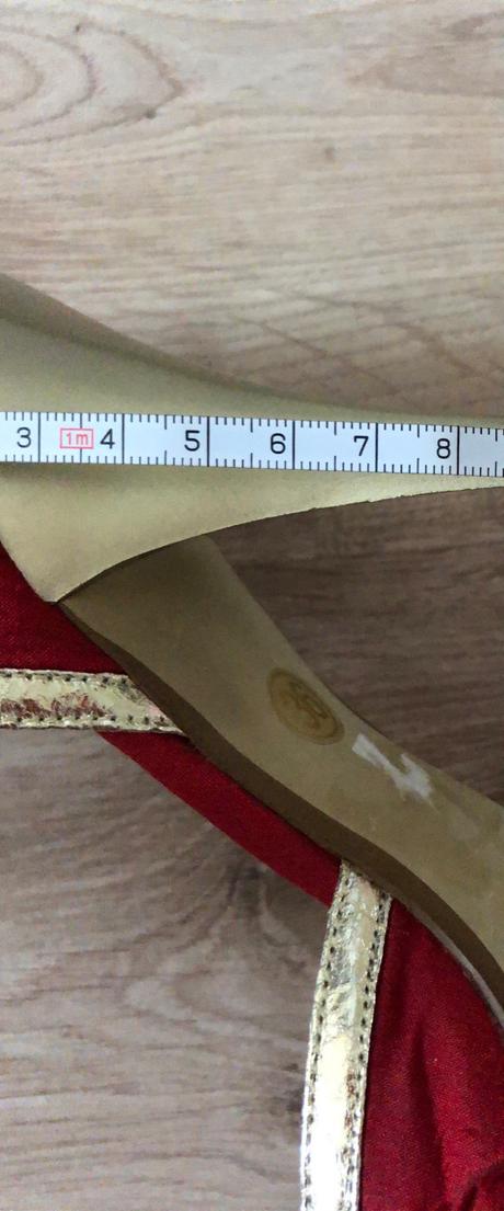 Cerveno zlate lodičky, veľkosť 36, 36