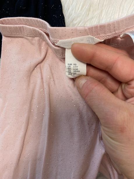 Leginy h&m s trblietkami, h&m,110