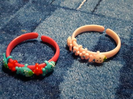 Detské farebné náramky, prsteň lol,