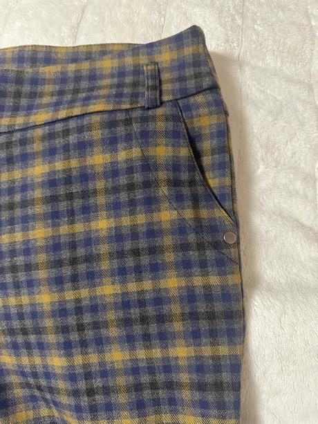 Kockované nohavice, l / m