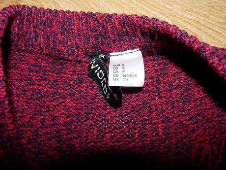 Dvojfarebný sveter, h&m,s