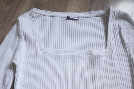 Vrúbkované tričko zara, zara,l