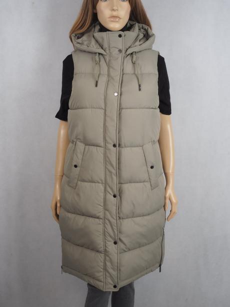 Kvalitná zimná vesta f&f bledozelená, f&f,m