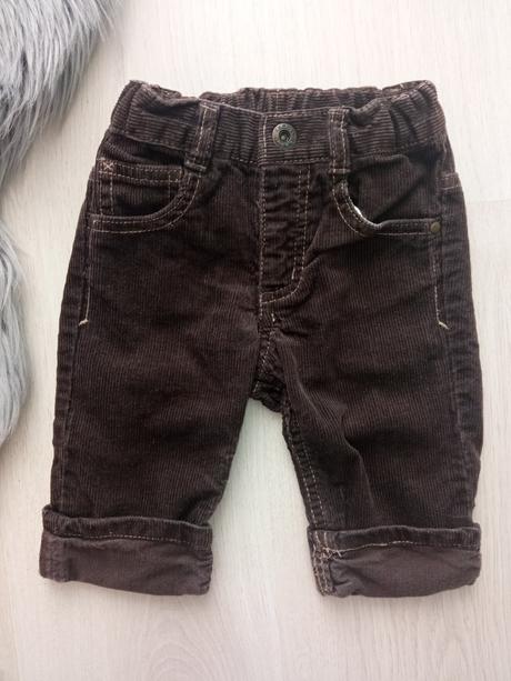 Chlapčenské menčestrové nohavice h&m (2-4 mes.), h&m,62