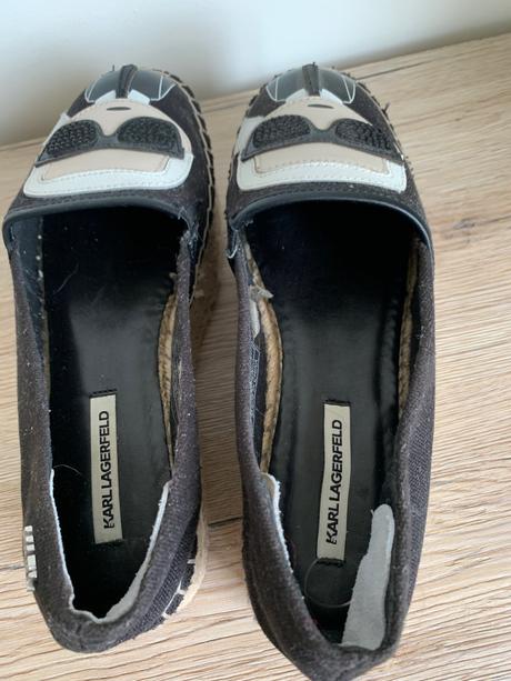 Espadrilky karl lagerfeld - kl80311 black lthr/tex, karl lagerfeld,38