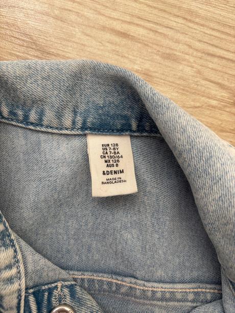 Riflový kabát, h&m,128