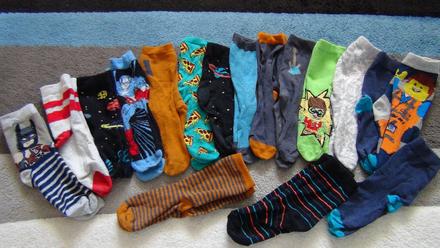 Chlapčenské ponožky 17 kusov-31/34, 31