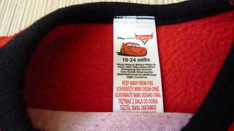 Teplá mikina cars, disney,92