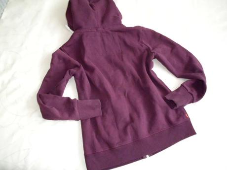 Bordovo čierny melír hrubšia, superdry,l