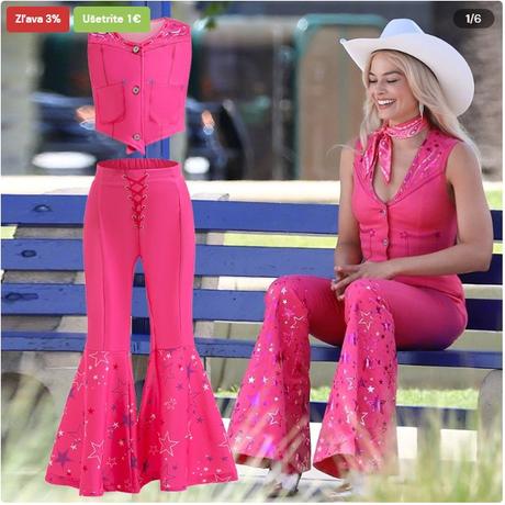 Dievčensky kostym barbie 5-7 rokov,