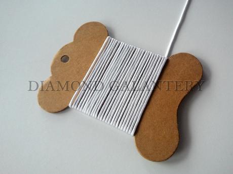 Shamballa šnúrka nylonová 1 mm - biela,