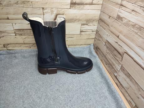 Rieker 36 - dámske tmavomodré gumáky, rieker,36
