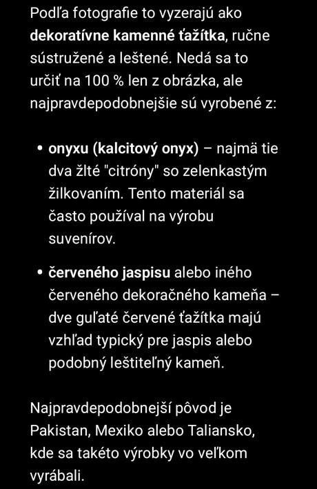 Retro starožitné ťažítka,