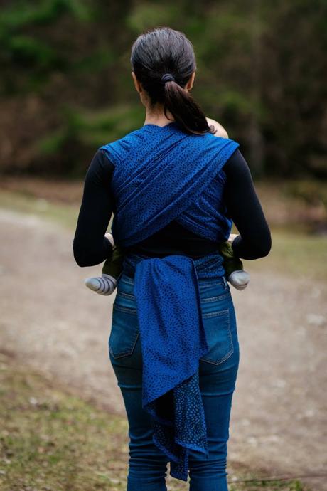 Šatka be lenka bloom - modrá xs, be lenka