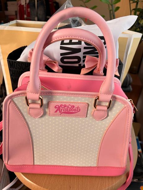 Nadherna kabelka marie ružová/biela od aristocats,