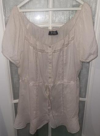 Blúzka s čipkou, xl