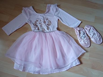 Šaty a balerinky na tanečnu, disney,128