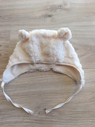 Dievčenská zimná čiapka s uškami, h&m,68