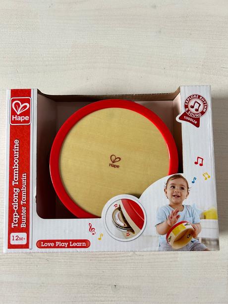 Hape detska drevena tamburína,