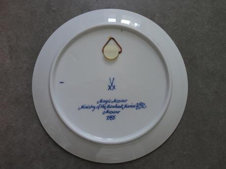 Porcelánové taniere rusia - závesné, dekoračné,