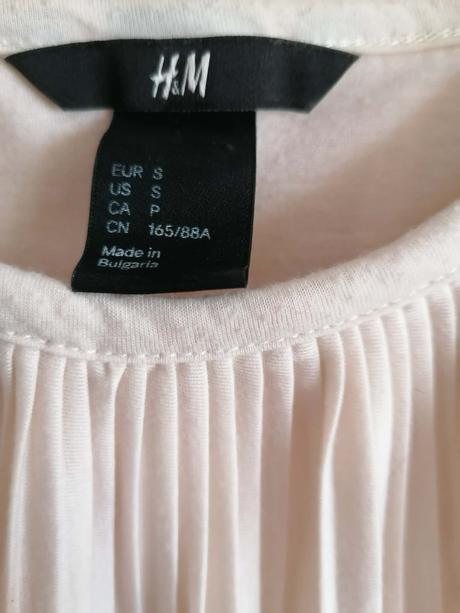 Volánový top, h&m,s